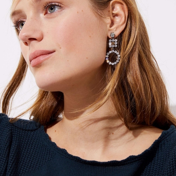 Loft Crystal Drop Earrings - Picture 2 of 4